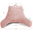 thumbnail image 3 of Nestl Almohada de Lectura con Respaldo, Apoyo para la Espalda Brazos, Descanso Cama Memory Foam Triturada, Color beige Durazno., 3 of 5