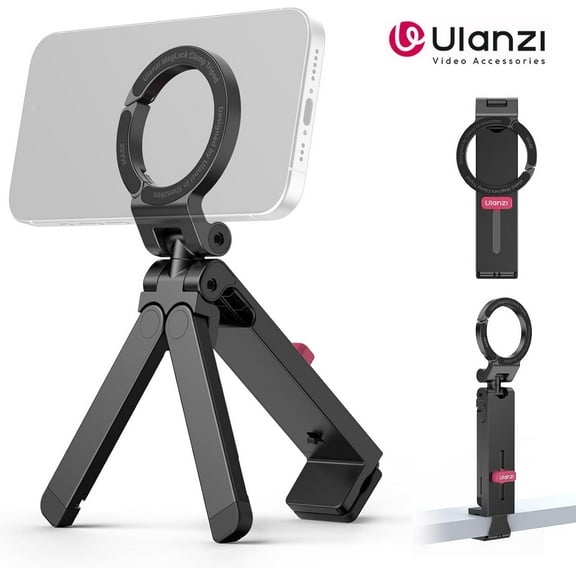 Ulanzi MA88 MagLock Phone Holder Mount 360° Adjustable Clamp Mount Magsafe Phone Tripod Phone Stand for Iphone 17 16 15 Vlog Live