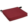 thumbnail image 2 of Blazing Needles 16-inch Outdoor Cushion, Merlot, 2 of 3