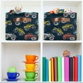 thumbnail image 6 of Colorful Monster Trucks Storage Bins with Handle Fabric Organizer Basket Foldable Box 2 Pack 14.2x10.2x8.3, 6 of 8