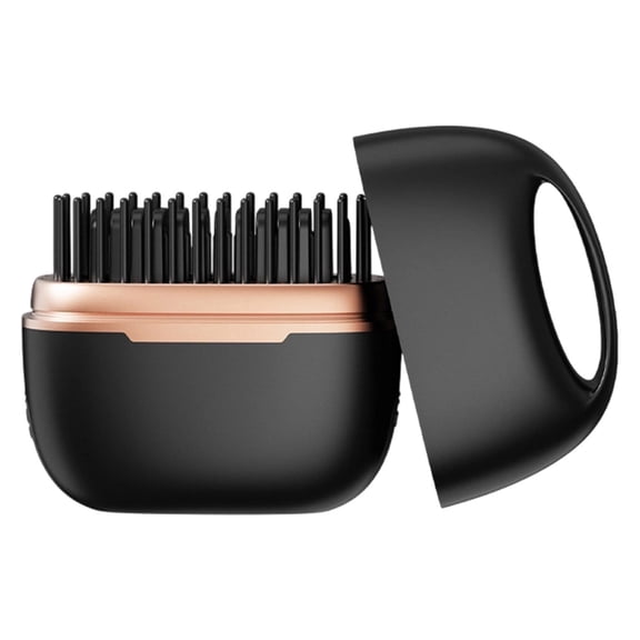 Upgraded Portable Wireless Hair Straightener Brush Comb Heating 3 Speed Temperature Control 2 In 1 Styling Tool For Travel Dressing