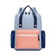 thumbnail image 2 of Mochila de doble hombro | Tela duradera, diseño transpirable, bloque de colores de moda | Forro suave de poliéster, 37x27x10cm | Cómodo, ligero, moderno | Blanco, azul, amarillo, 2 of 6