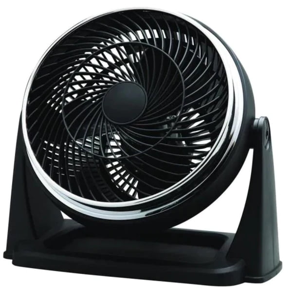 Hampton Bay 11 in. Air Circulator Table Fan 3 Speeds In Black W/ Chrome
