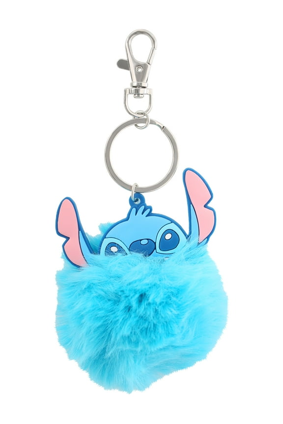 Stitch Pom Pom Keychain Charm