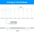 thumbnail image 4 of Waterproof Patio LED Umbrella Lights w/ Remote Controller  8 Lighting Mode Garden Umbrella Light, 4 of 9