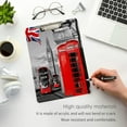 thumbnail image 5 of FMSHPON Big Ben London European Phone Booth Clipboard Hardboard Wood Nursing Clip Board and Pull for Standard A4 Letter 13x9 inches, 5 of 8