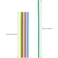thumbnail image 3 of 300 Pcs Flexible Colorful Disposable Plastic Bendable Drinking Bendable Straws, 10.4" Long and 0.23'' Diameter, 3 of 4
