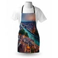 thumbnail image 3 of European Apron Verona Italy During Summer Sunset Blue Hour Adige River Medieval Historcal, Unisex Kitchen Bib Apron with Adjustable Neck for Cooking Baking Gardening, Aqua Coral Green, by Ambesonne, 3 of 3