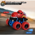 thumbnail image 2 of Awsogiff Juguetes de dinosaurios para niños de 3, 4 y 5 años, paquete de 2 dinosaurios con fricción de empuje y tracción, Monster Truck, coches de dinosaurio para niños de 3 a 5 años, regalos de cumpl, 2 of 5