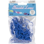 Stretch Band Bracelet Loops 300/Pkg W/12 Clips-Royal Blue, Pk 6, Darice