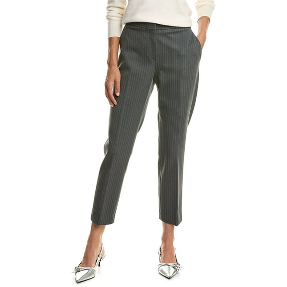 Theory womens  Testra Stripe Pant, 4, Gray