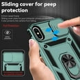 thumbnail image 4 of for iPhone X / iPhone Xs Case with Camera Lens Cover HD Screen Protector, Military Grade Drop Protection Magnetic Ring Holder Kickstand Protective Phone Case for iPhone X / Xs 5.8 inch (Dark Green), 4 of 17