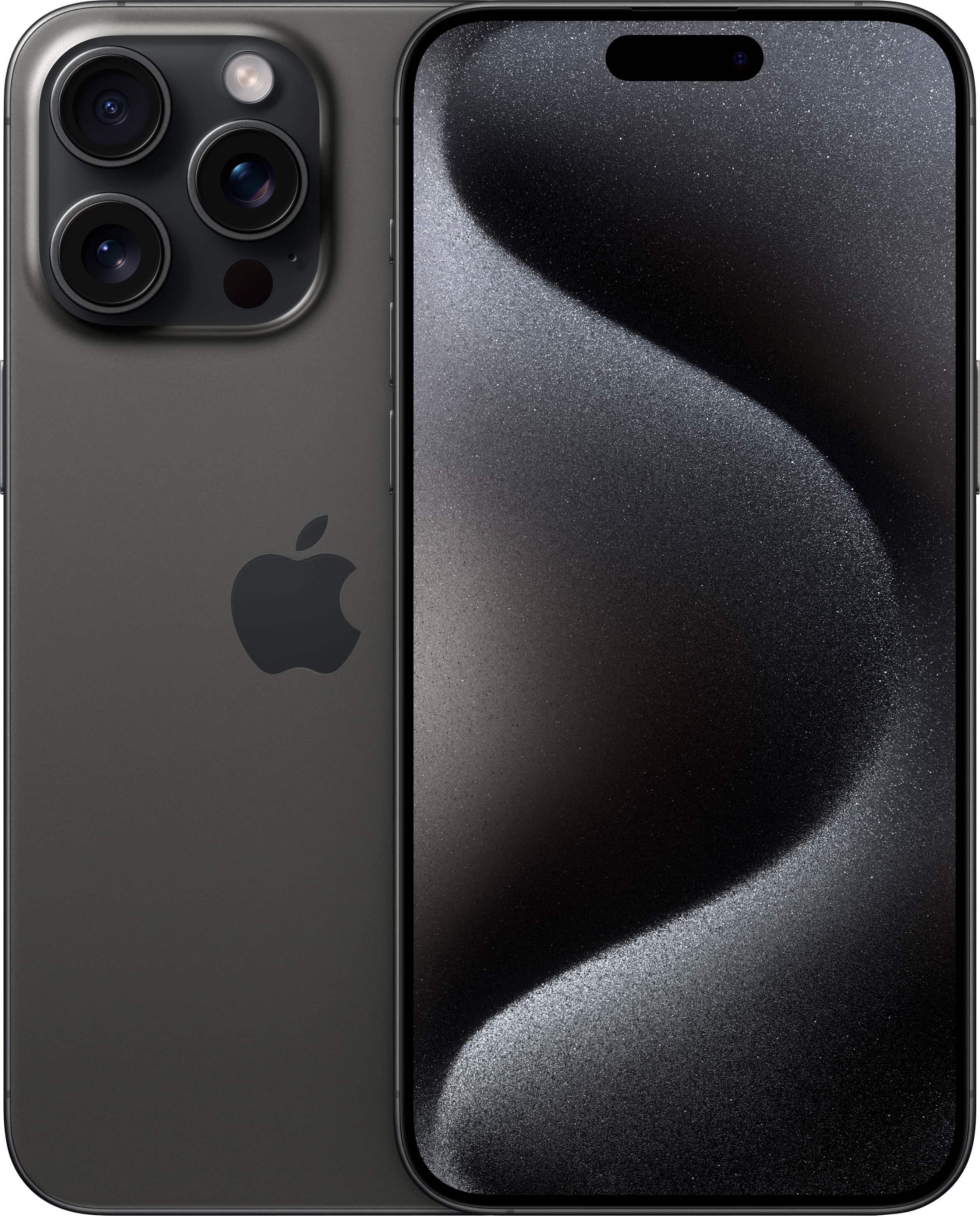 Open Box Apple iPhone 15 Pro Max 256GB Black Titanium LTE Cellular T-Mobile MU663LL/A - TM