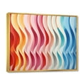 thumbnail image 2 of Designart "Delirium of Straight Lines in Op Art III" Modern Floater Framed Wall Decor, 2 of 7