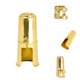 thumbnail image 3 of ADDHAT 1Jgo Ligadura Para Saxofón Alto Con Capuchón Dorado Resistente Y Fácil De Ajustar, 3 of 8