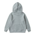 thumbnail image 4 of Ulanda Girls Hoodie Trendy Cute Hooded Sweatshirt with Pocket Baggy Kids Pullover Winter 2025 Back to School Clothes Teens (Light Gray, 13-14 Years), 4 of 6
