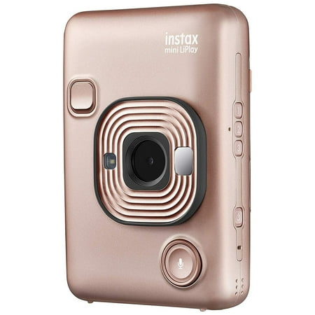 Fujifilm - instax mini LiPlay Instant Film Camera - Blush Gold