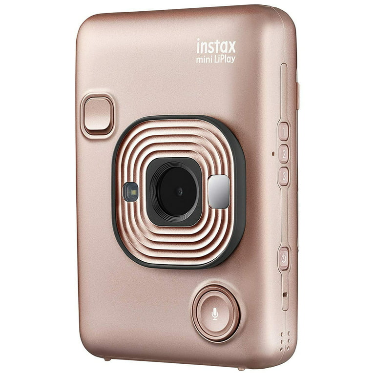 Instax Mini Hybrid LiPlay Camera, Blush Gold 