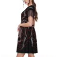 thumbnail image 2 of Disketp Spider with Skull para Vestido de Manga Corta para Mujeres, Vestidos de Verano para Mujeres, Casual y Holgado para la Playa, 2 of 6