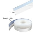 thumbnail image 7 of Weather Stripping Door Seal Strip Self, Adhesive Shower Door Bottom Seal, Clear Silicone Draft Seal Tape Soundproofing Weatherproofing Door Draft Stopper for Doors Bathroom Glass Gaps, 7 of 7