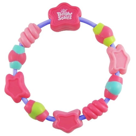 Bright Starts - Pretty In Pink Starry Teether Beads