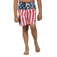 thumbnail image 4 of North 15 Boy's USA American Flag Microfiber Swim Trunk Boardshorts with Cargo Pokcet-7110B-prt 6-14-16, 4 of 6