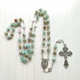 thumbnail image 3 of Rosary Beads Necklace 6mm with Jesus Christ Crucifix Cross Catholic Pendant Party Gift, 3 of 7