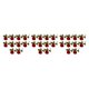 thumbnail image 2 of Ramo de Flores Artificiales 10 Piezas Rojo Advancent, 2 of 6