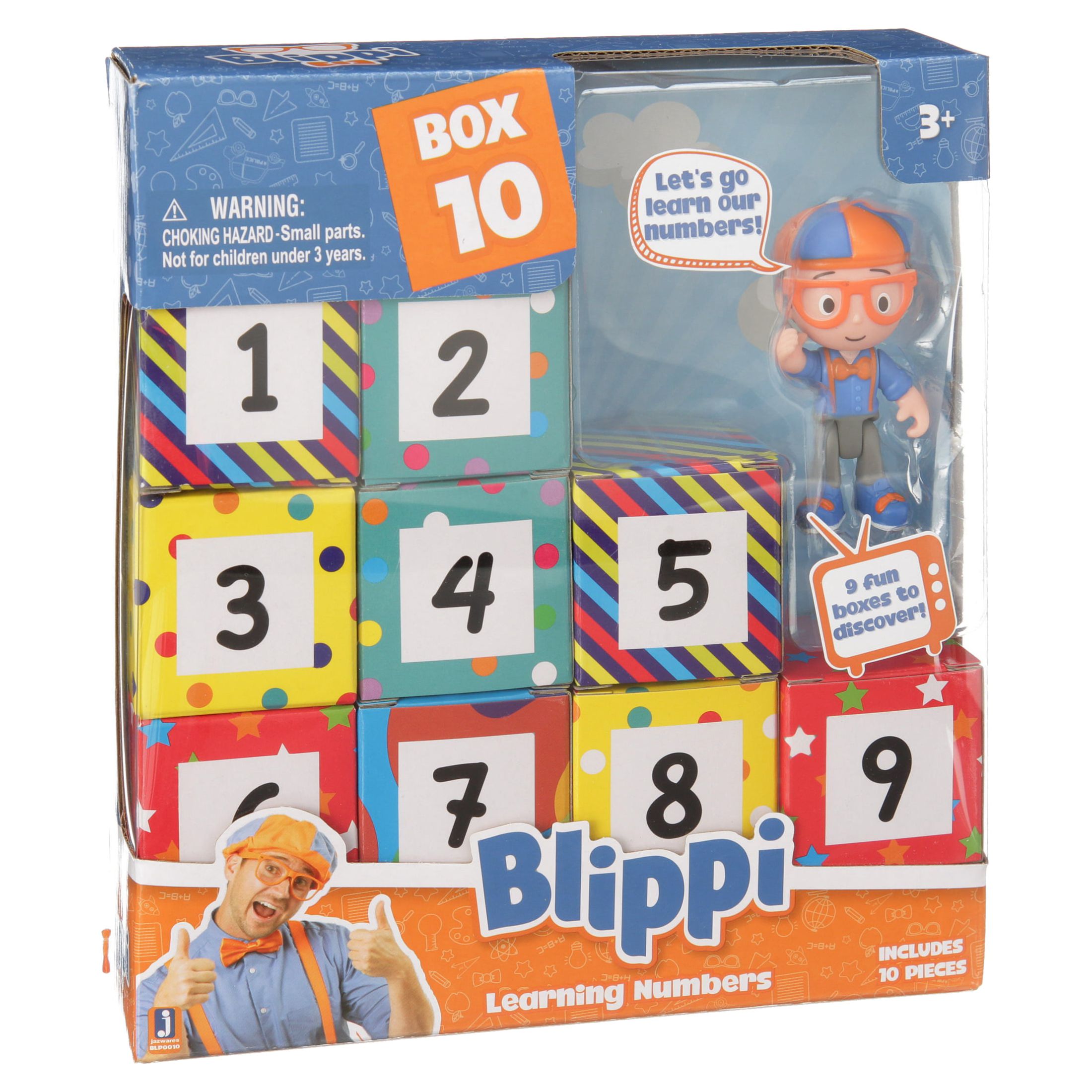 BLIPPI Surprise Boxes Learning Numbers