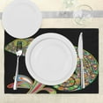 thumbnail image 3 of Ambesonne Pop Art Place Mats Set of 4, Chameleon Embelished, Standard Size, Multicolor, 3 of 6