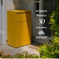 thumbnail image 5 of Adoorn Package Delivery Boxes for Outside, Large 36 x 20.5 x 15 (HxWxD) Security Package Box, Free Standing Anti-Theft Parcel Drop Box - Malbec, 5 of 9