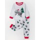 thumbnail image 2 of Boys 2pcs Pijamas De Manga Larga Cuello Redondo Top Y Pantalones Estampado De Dinosaurio Y Árbol De Navidad Conjunto De Ropa Cómoda Casual Para El Hogar Ropa De Niños, 2 of 4