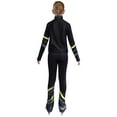 thumbnail image 3 of vastwit Kids Girls Tracksuit Fleece-Lined Long Sleeve Zip Jacket with Leggings Figure Skating Training Suit Fluorescent Yellow 10, 3 of 7