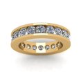 thumbnail image 3 of Natural 3.00Ct Round Cut Diamond Channel Set Women's Anniversary Wedding Eternity Band Ring Solid 10k Yellow Gold G-H I1, 3 of 3