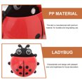 thumbnail image 2 of EeaseCA Cartoon Ladybug Kids Toothbrush Toothpaste Holder Wall Mounted Suction Cup Bathroom Decor (Red), 2 of 8