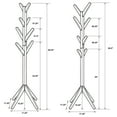 thumbnail image 4 of Margaret Solid Wood Coat Rack Clothing Hanger Black, 4 of 4