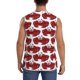 thumbnail image 4 of Balery Cute Red Crab Camisetas sin mangas para hombre, absorbe la humedad y protege contra el mal olor.-Medium, 4 of 7