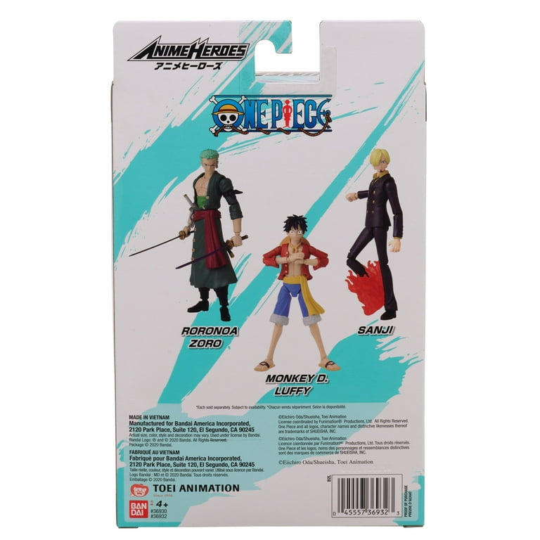 Anime Heroes One Piece Roronoa Zoro 6.5 Action Figure 