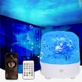 thumbnail image 1 of Galaxy Projector with Bluetooth Music Speaker, 16 Light Effects, Remote Control, RGB Ocean Ceiling Projector Night Light, 1 of 5