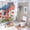 style-3, variant on 4th of July 4PCS Shower Curtain Sets with Rugs with Non-Slip Bath Mat Toilet Rug,72" X 72"
