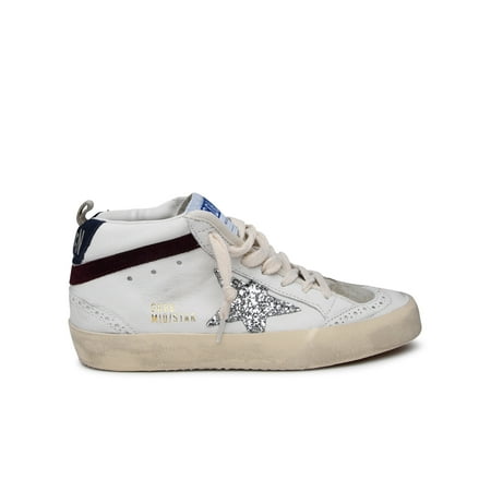 

Golden Goose Woman White Leather Mid Star Sneakers
