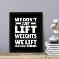 thumbnail image 2 of Designs ByLITA We Don't Just Lift Weights, We lift each Other's Spirits, 5 x 7 Wall Print (Unframed) | Working Out Room | Couples Decoration, 2 of 4