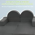 thumbnail image 5 of NAVINE Kids Sofa Couch 10-Pieces, Play Couch Sofa Modular Toddler Couch for Playroom, Gift for Kids, Gray, 5 of 7