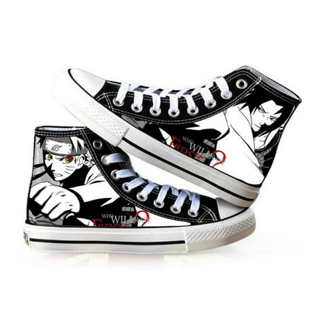 

New Naruto animation peripheral high top canvas shoes men and women lovers graffiti casual shoes