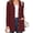 B4-Burgundy, variant on Women's Button Down Cardigan Long Sleeve Sweater, Black Stripe L Soft Ribbed Knit Open Front Sweater with Pockets for Fall Winter
