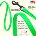 thumbnail image 4 of Dogline Biothane Waterproof Dog Leash Strong Coated Nylon Webbing with Black Hardware Odor-Proof Easy to Clean High Performance for Small or Large Dogs Made in USA 4 or 6 ft Lead, Tropical Green, 4 of 4