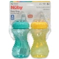 thumbnail image 2 of Nuby Easy Grip Spout Cup 2-Pack (10 oz.) Color: yellow/teal Size: one size, 2 of 3