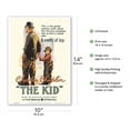 thumbnail image 2 of Charles Chaplin in The Kid - Written & Directed by Charlie Chaplin - Vintage Silent Film Movie Poster c.1921 - Master Art Print 10in x 14in, 2 of 4