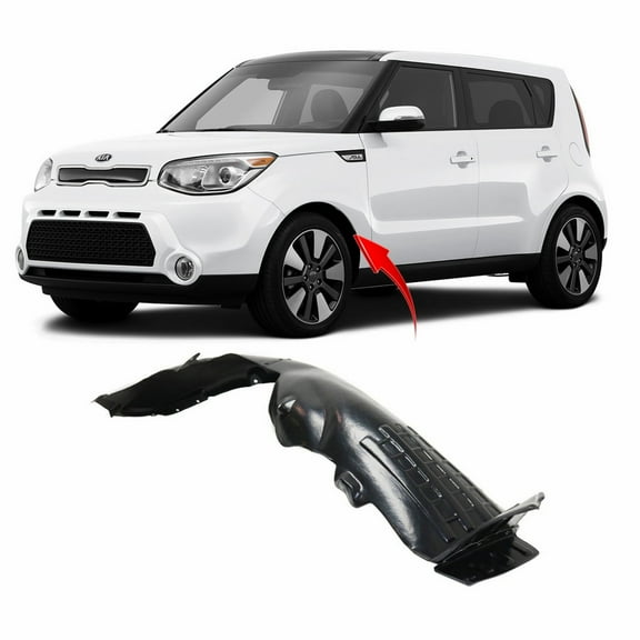 DCP Front Left Driver Side Fender Liner For 2015-2016 Kia Soul KI1248140
