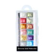 thumbnail image 1 of Juego de 12 colores de acuarela para uñas con pigmentos perlados y efecto brillante, ideal para diseños únicos y regalos especiales., 1 of 6